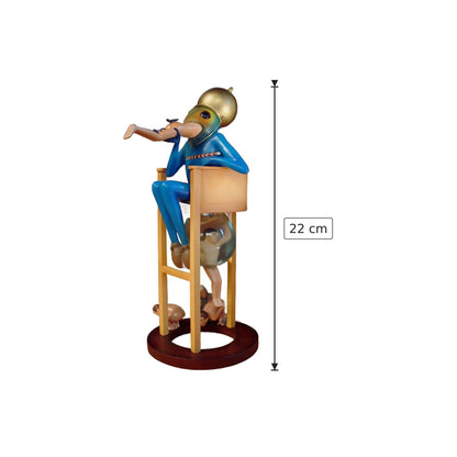 Hieronymus Bosch - Diavolo sulla sedia - h 22 cm - Scultura 3D - Fatta e Dipinta a Mano