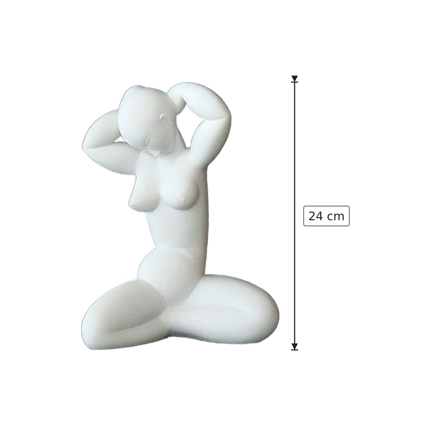 Amedeo Modigliani - Cariatide - h 24 cm - Scultura 3D - Fatta e Dipinta a Mano