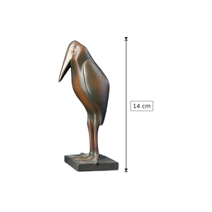 Francois Pompon - Marabout - h 14 cm - Scultura 3D - Fatta e Dipinta a Mano