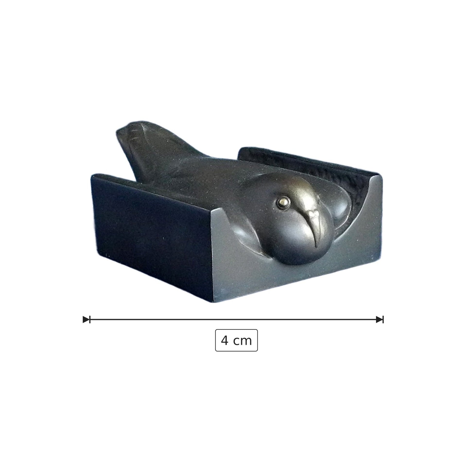 Francois Pompon - Piccione - h 4 cm - Scultura 3D - Fatta e Dipinta a Mano