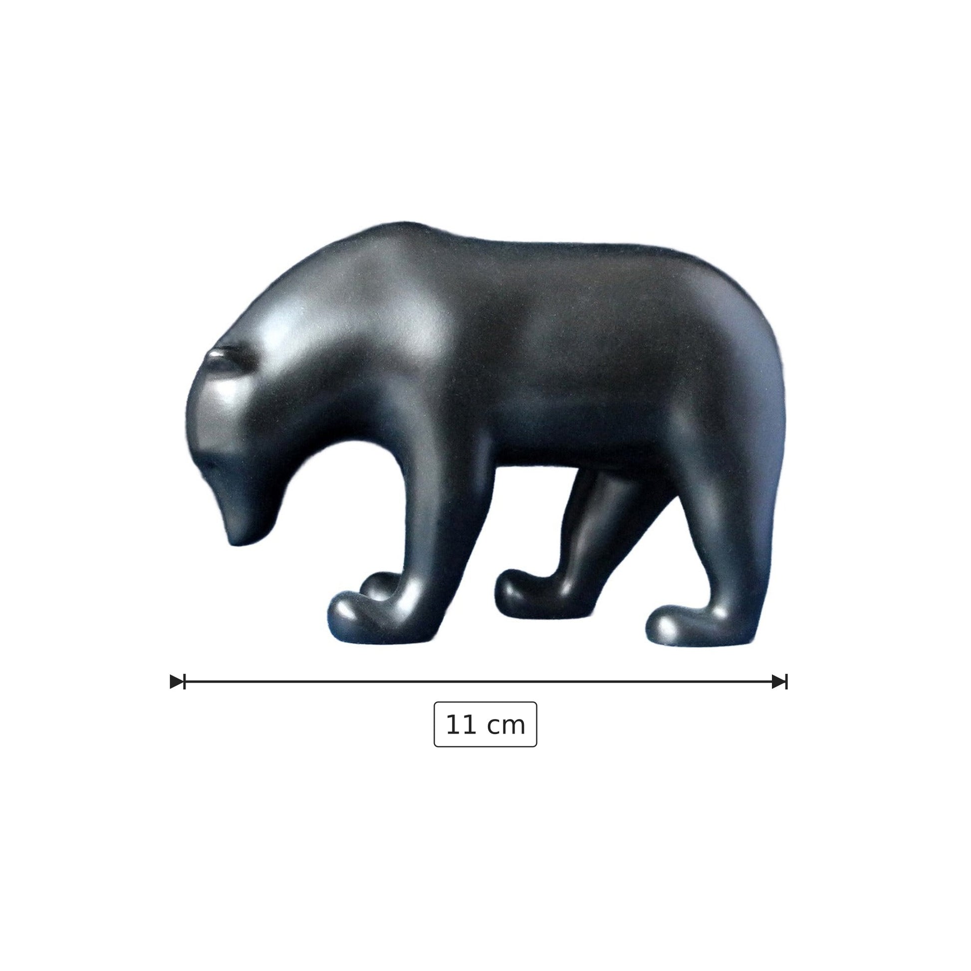 Francois Pompon - Orso bruno - h 11 cm - Scultura 3D - Fatta e Dipinta a Mano