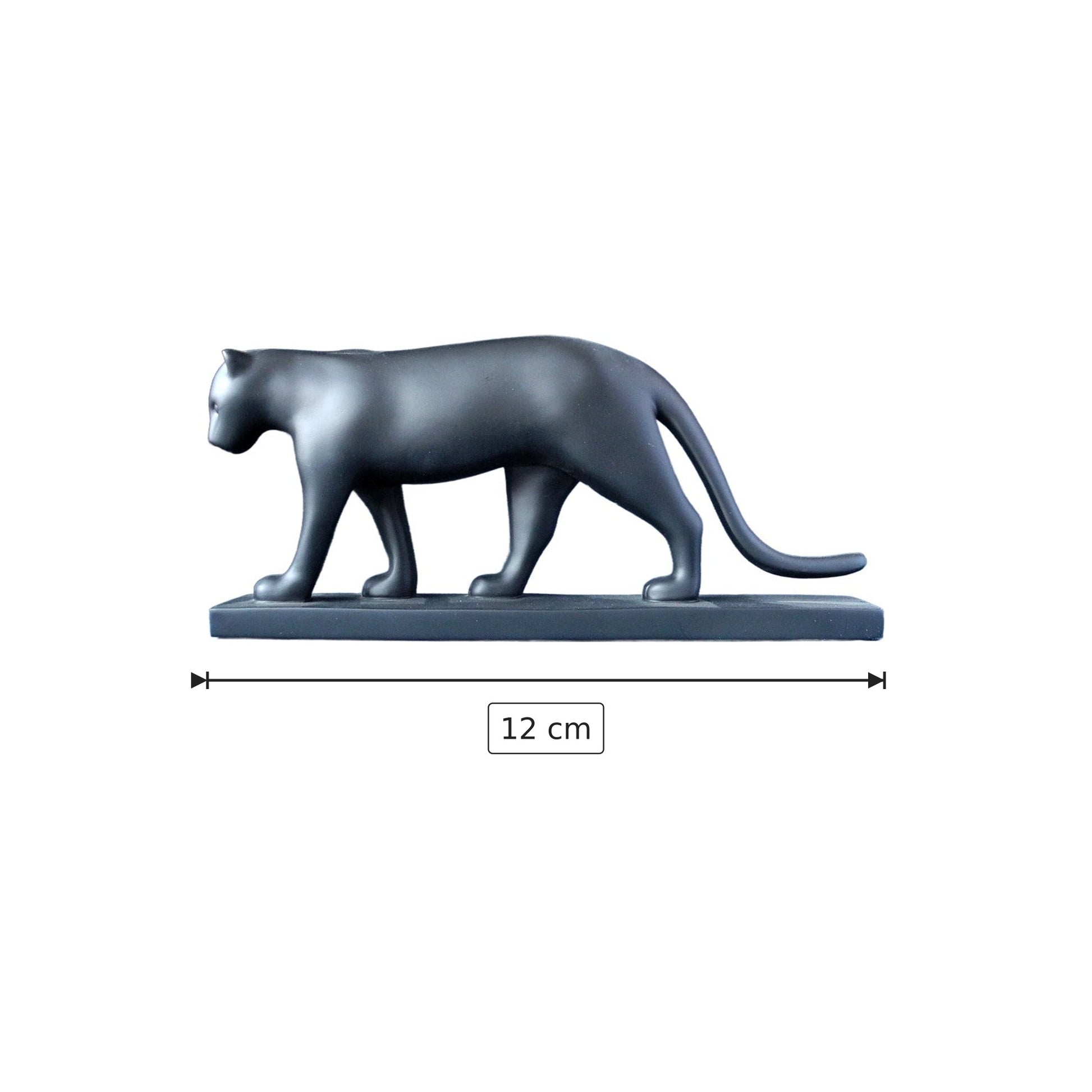Francois Pompon - Pantera - h 12 cm - Scultura 3D - Fatta e Dipinta a Mano