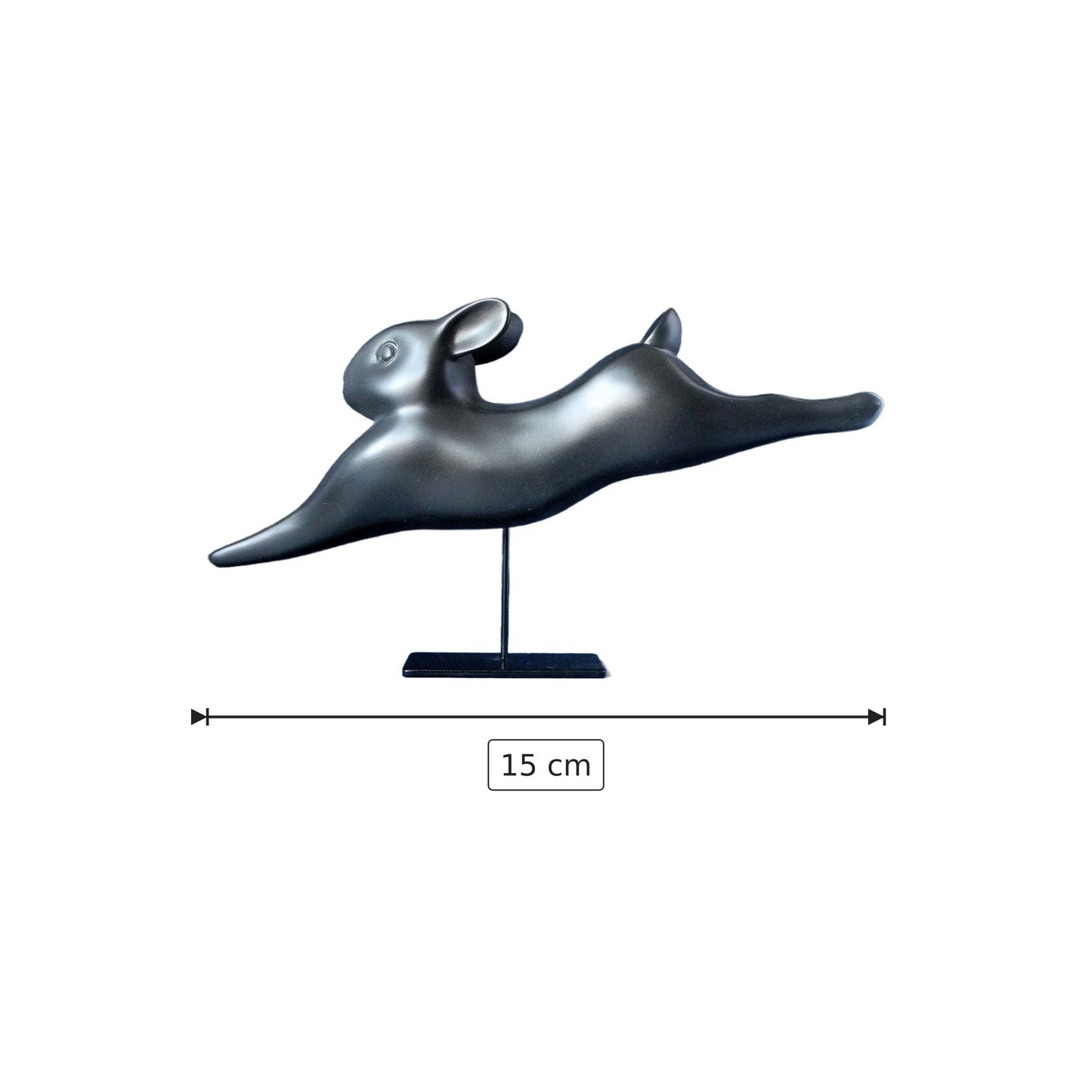 Francois Pompon - Lepri - h 15 cm - Scultura 3D - Fatta e Dipinta a Mano