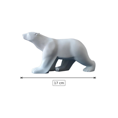 Francois Pompon - Orso Polare - h 17 cm - Scultura 3D - Fatta e Dipinta a Mano
