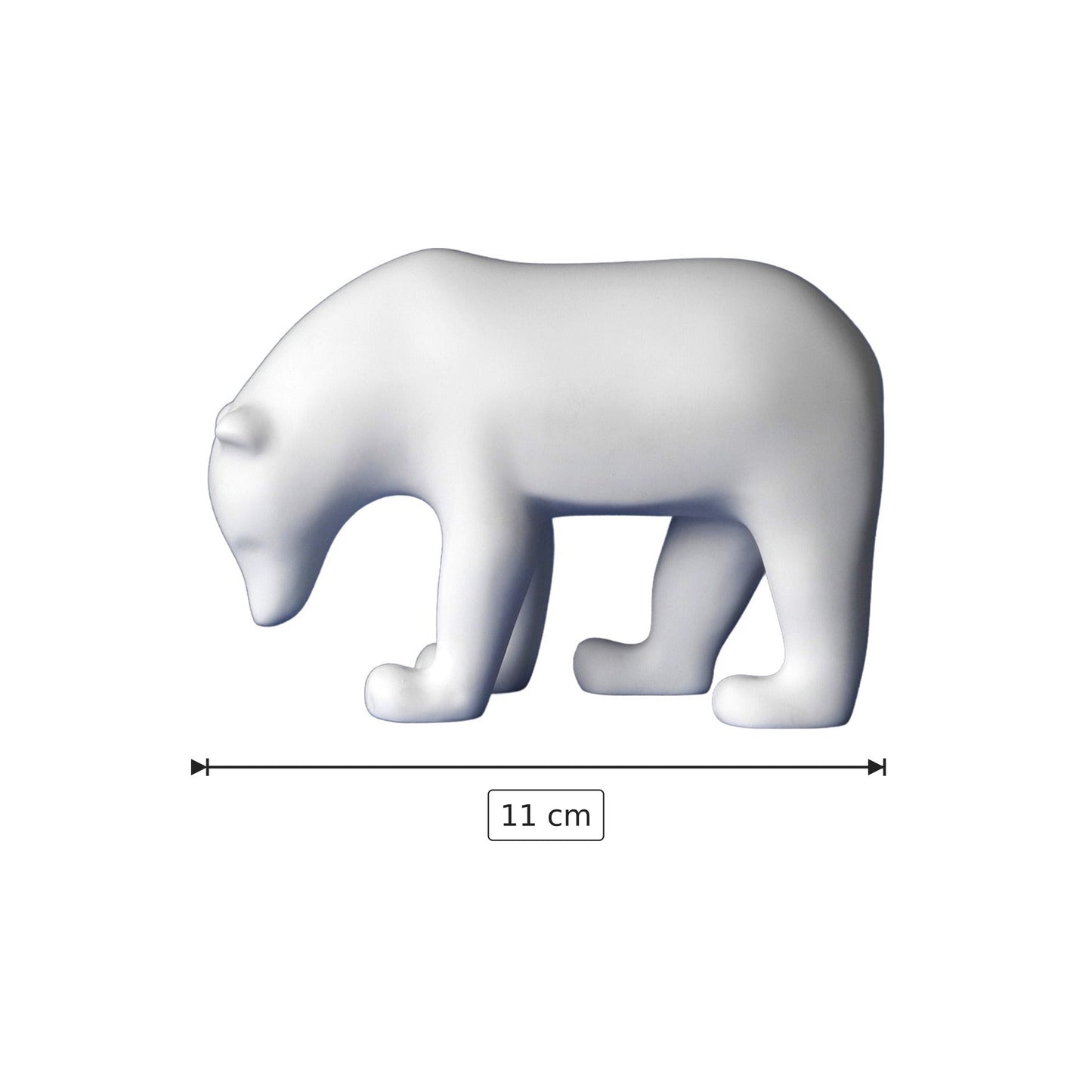 Francois Pompon - Orso Polare - h 11 cm - Scultura 3D - Fatta e Dipinta a Mano