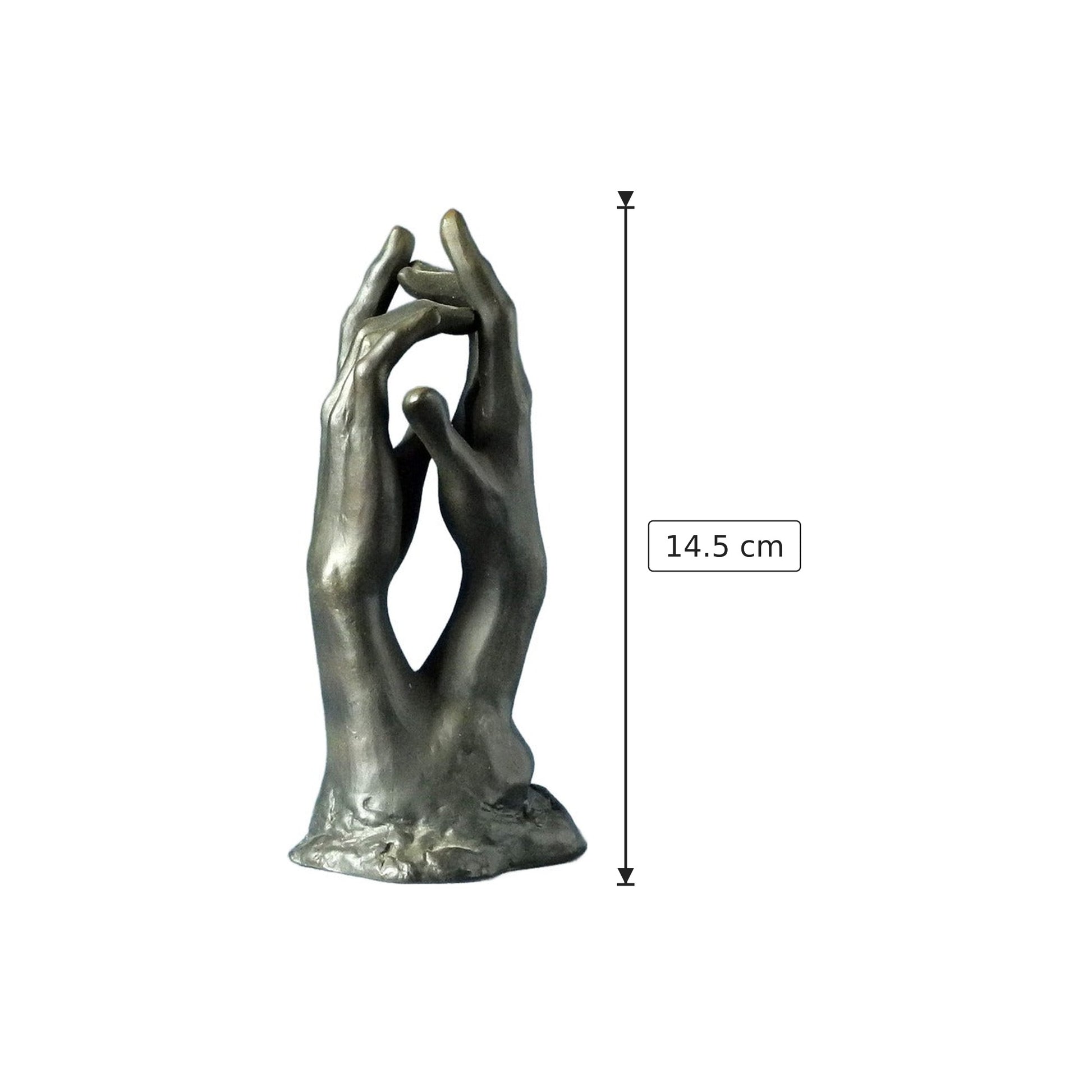 Auguste Rodin - Il segreto - h 14.5 cm - Scultura 3D - Fatta e Dipinta a Mano