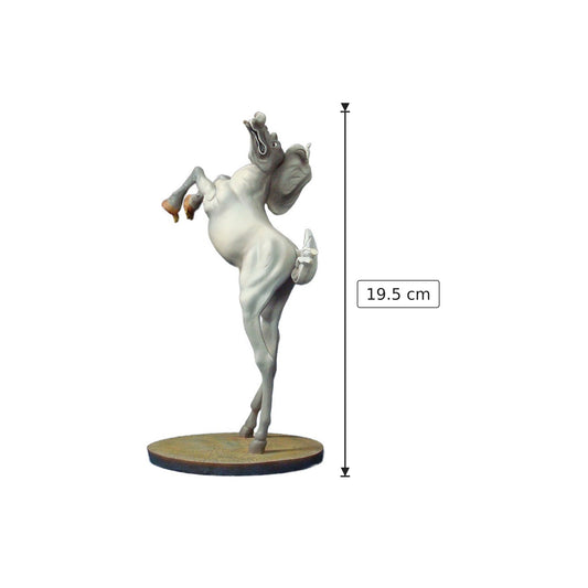 Salvador Dalì - La tentazione di Sant'Antonio - h 19.5 cm - Scultura 3D - Fatta e Dipinta a Mano