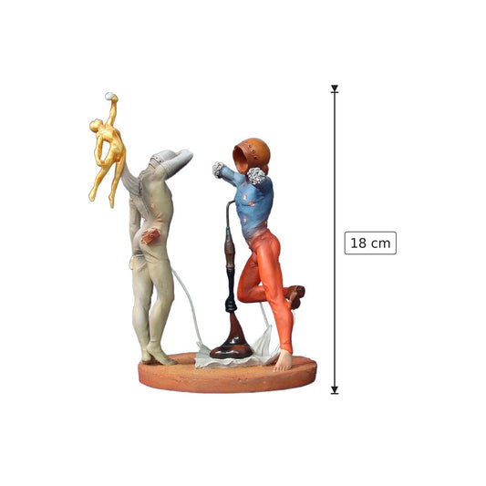 Salvador Dalì - Poesia d'America - h 18 cm - Scultura 3D - Fatta e Dipinta a Mano