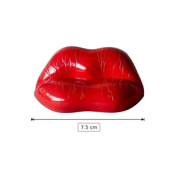 Salvador Dalì - Labbra sofà - h 7,5 cm - Scultura 3D - Fatta e Dipinta a Mano