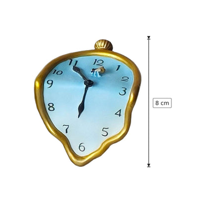 Salvador Dalì - Orologio - h 8 cm - Scultura 3D - Fatta e Dipinta a Mano