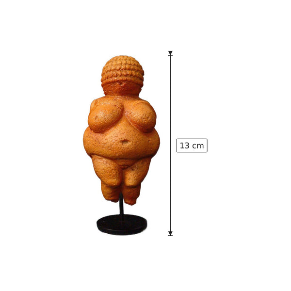 Venere di Willendorf - h 13 cm - Scultura 3D - Fatta e Dipinta a Mano