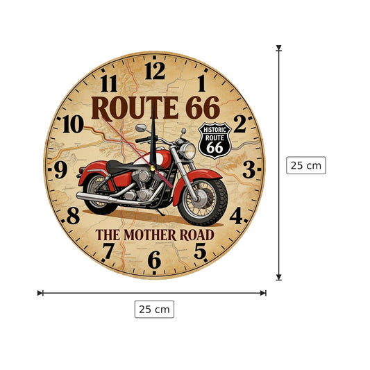 Orologio da parete decorativo retrò - 25×25 cm