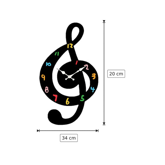 Orologio da parete traforato creativo - 34×20 cm