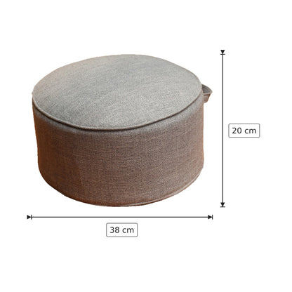 Cuscino da Pavimento Ø38x20 cm - Grigio