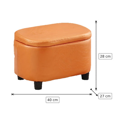 Sgabello Contenitore - Arancione 40×28×27 cm