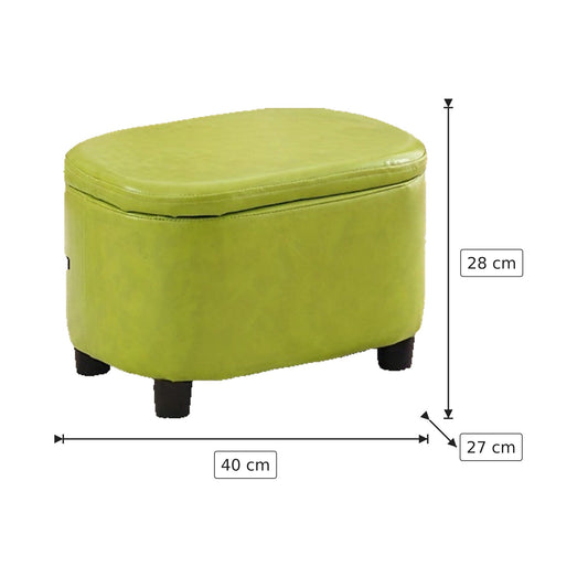 Sgabello Contenitore - Verde Chiaro 40×28×27 cm