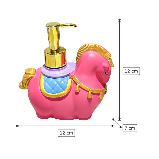 Dispenser sapone cavallino rosa 12x12x7 cm