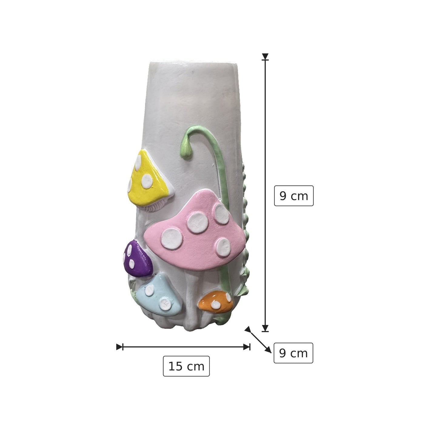 Vaso in ceramica 15x9x9 cm