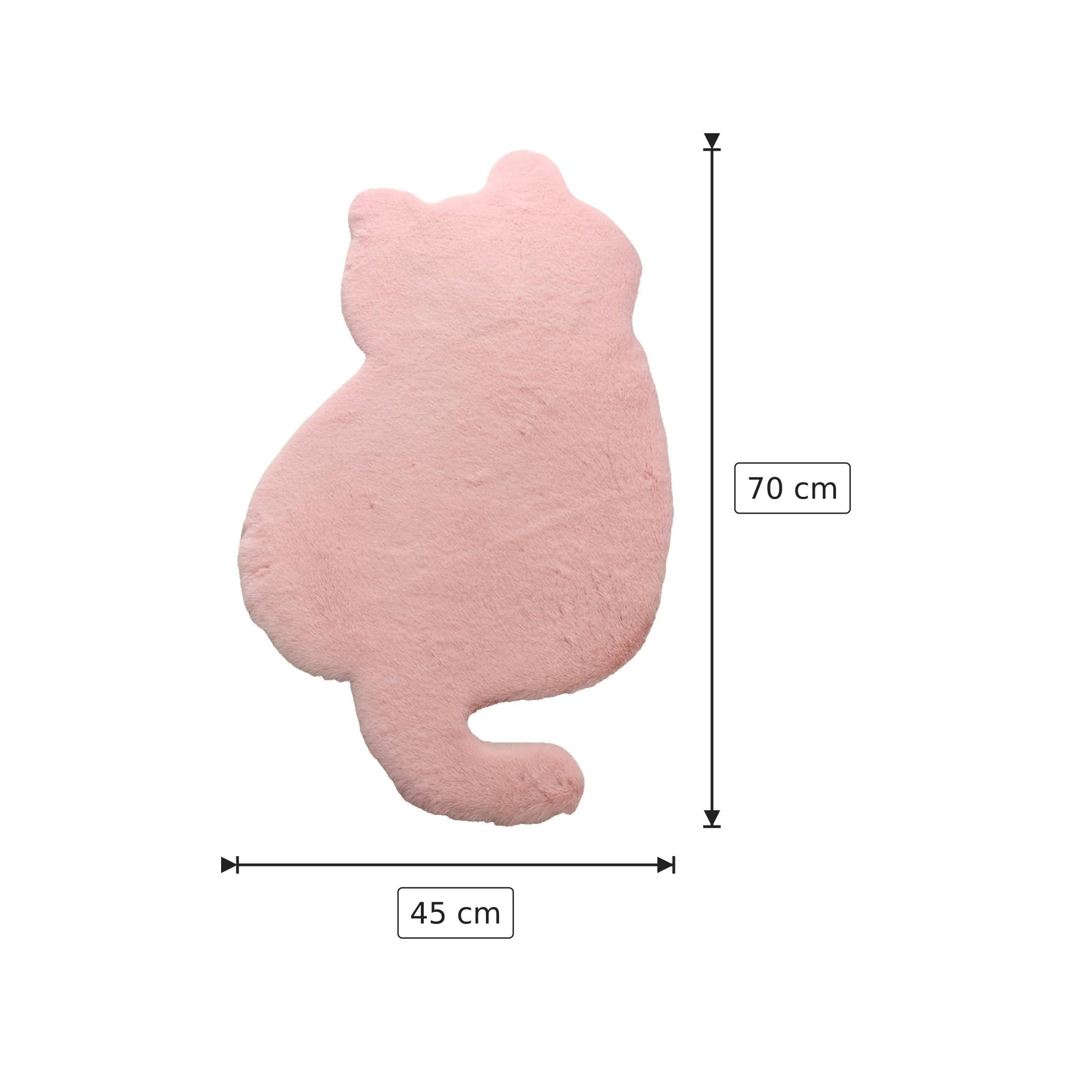 Tappeto Moderno a Forma di Gatto - Rosa - 45x70 cm - 60x85 cm