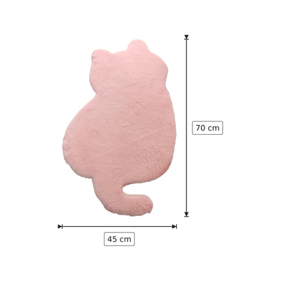 Tappeto Moderno a Forma di Gatto - Rosa - 45x70 cm - 60x85 cm