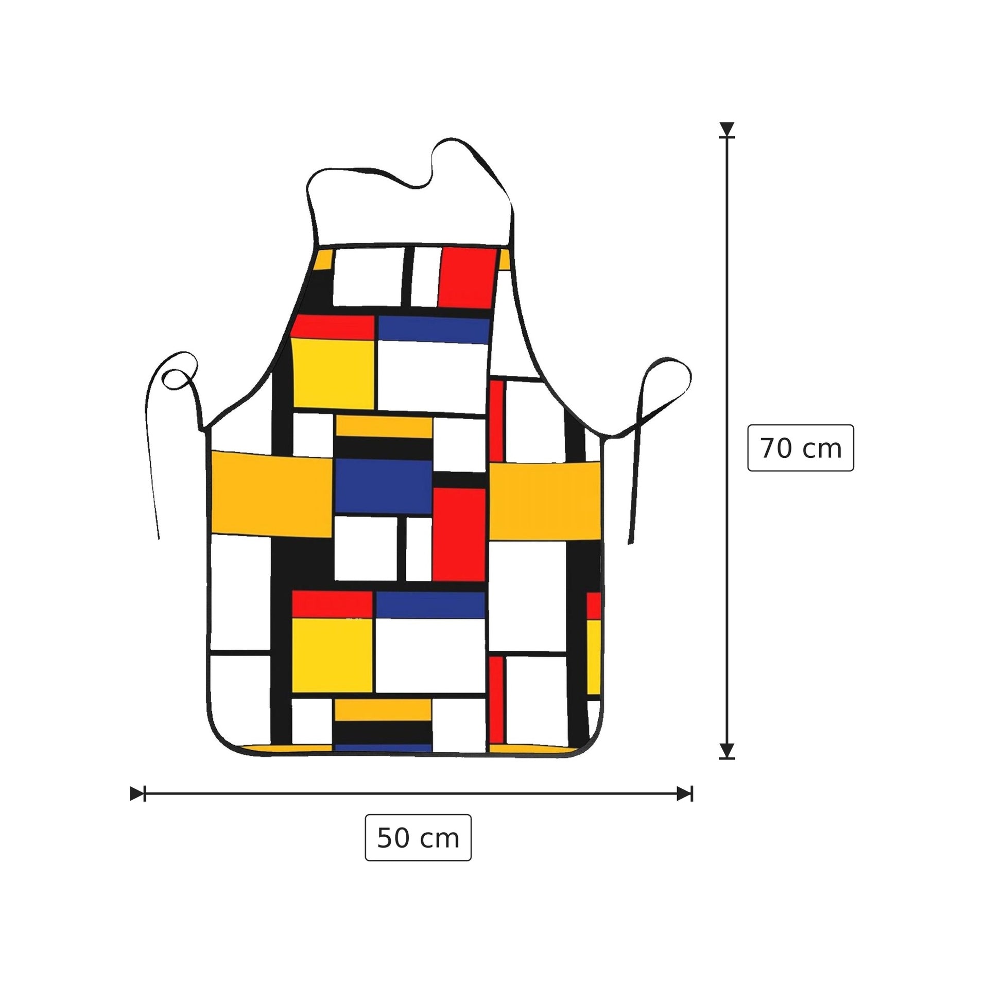 Grembiule Mondrian - 50x70 cm