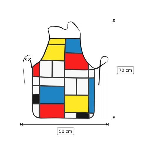 Grembiule Mondrian 50x70 cm