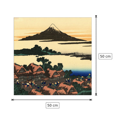 Dawn at Isawa in the Kai province - Hokusai Katsushika - cm 50x50 - Pannello in MDF