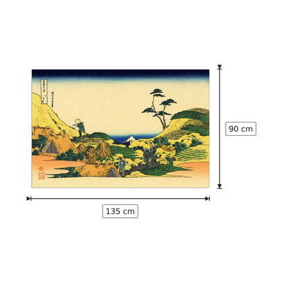 Shimomeguro - Hokusai Katsushika - cm 135x90 - Pannello in MDF