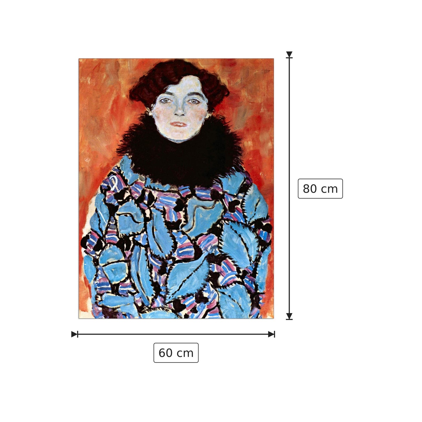 Johanna Staude - Klimt Gustav - cm 60x80 - Pannello in MDF