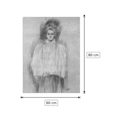 Lady in cape - Klimt Gustav - cm 60x80 - Pannello in MDF