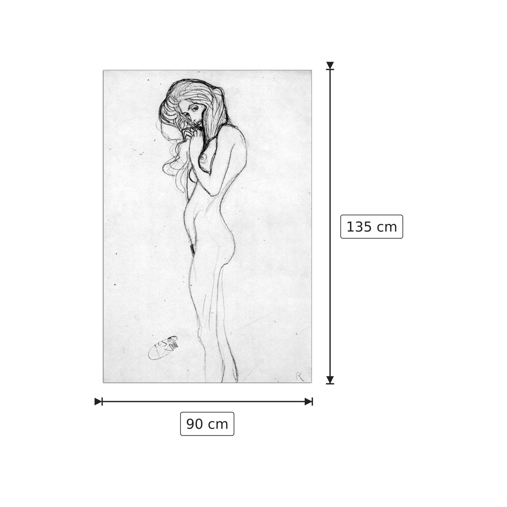 Madalane - Klimt Gustav - cm 90x135 - Pannello in MDF