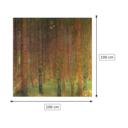 Tannenwald II - Klimt Gustav - cm 100x100 - Pannello in MDF