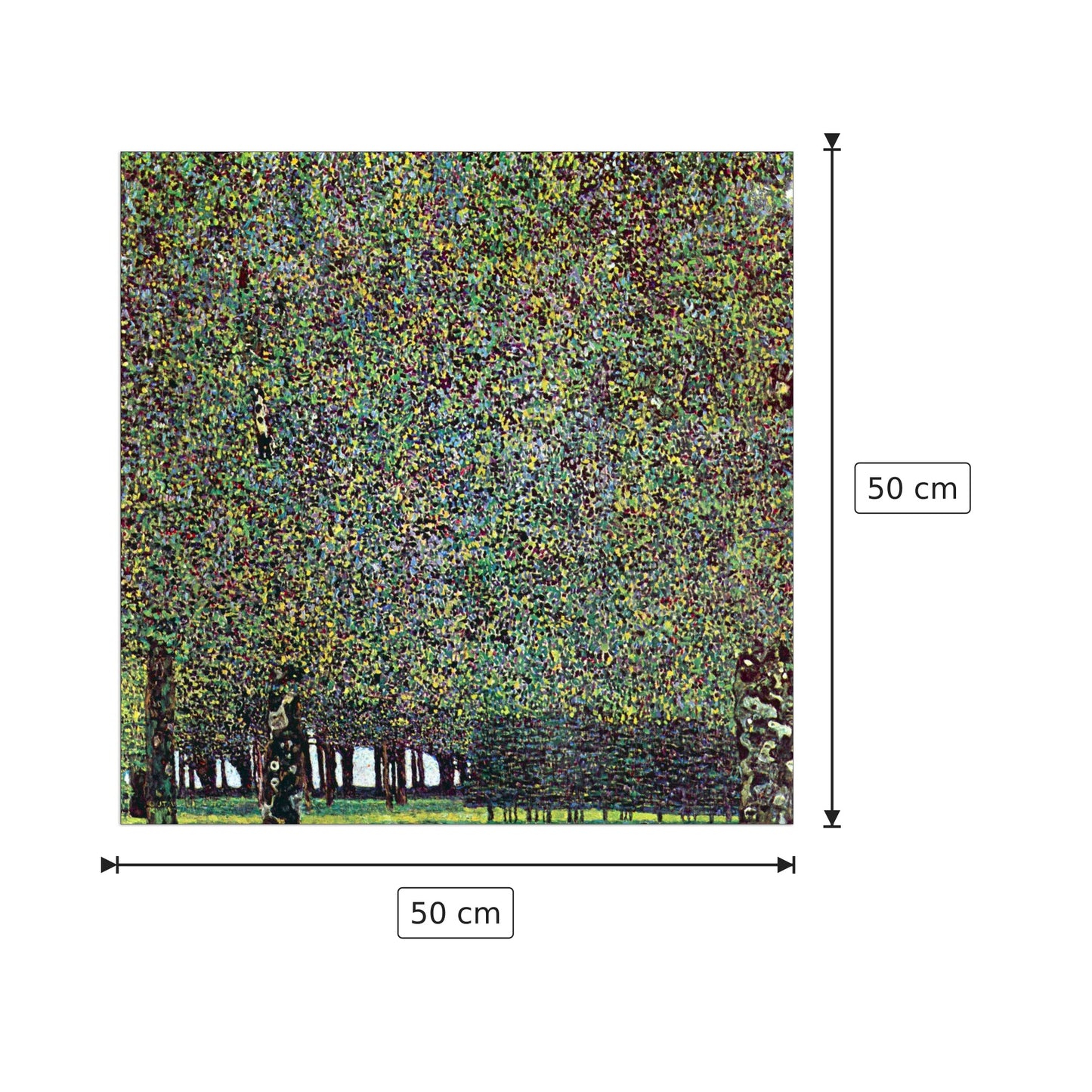 The Park - Klimt Gustav - cm 50x50 - Pannello in MDF