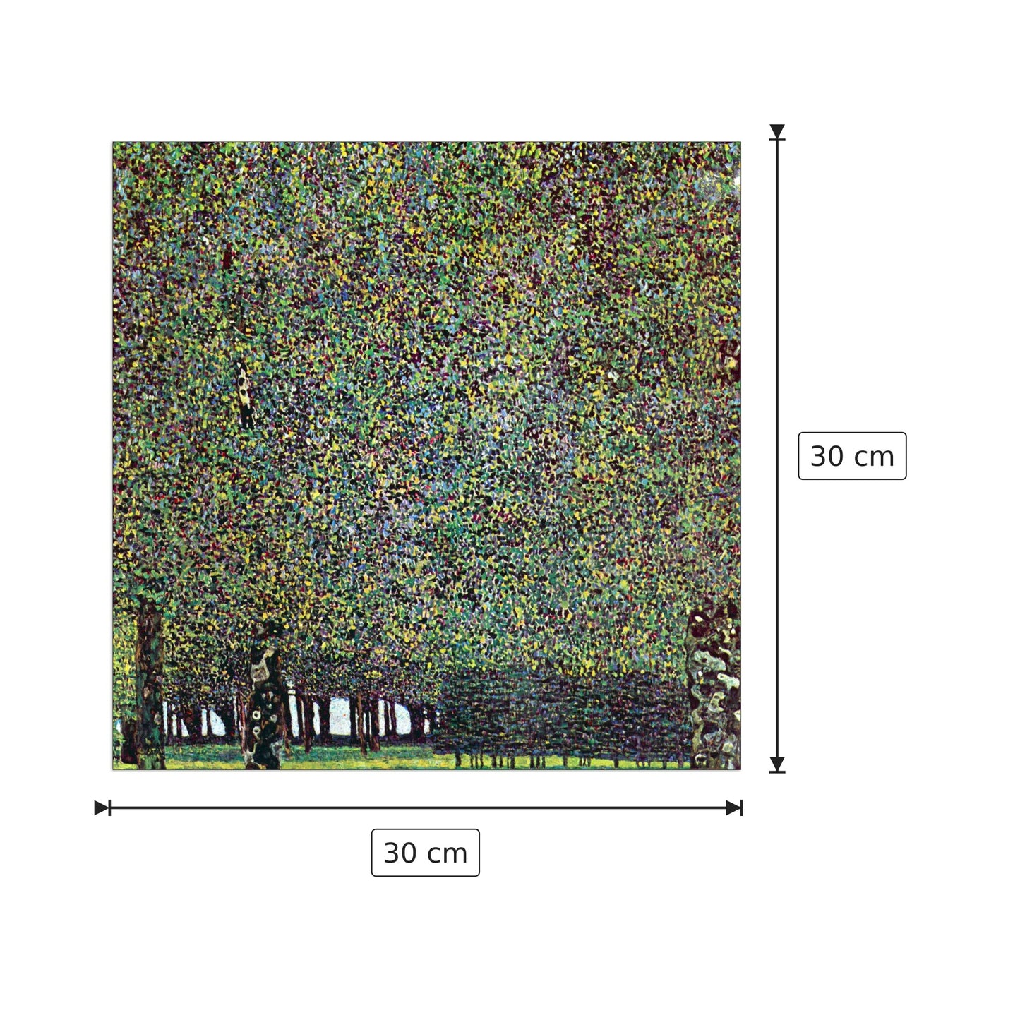 The Park - Klimt Gustav - cm 30x30 - Pannello in MDF