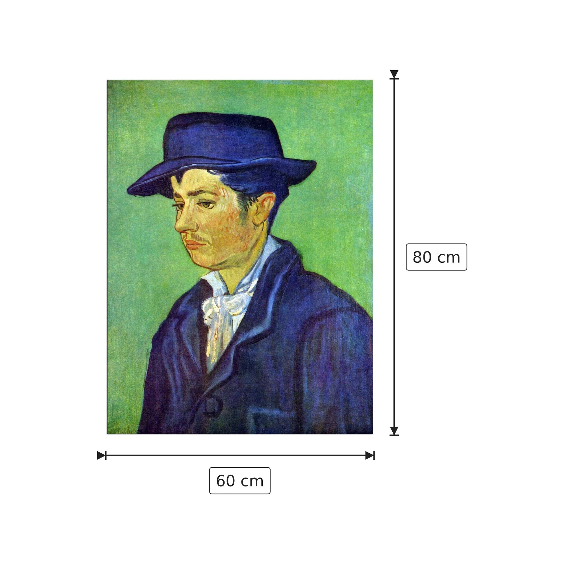 Armand Roulin - Van Gogh Vincent - cm 60x80 - Pannello in MDF