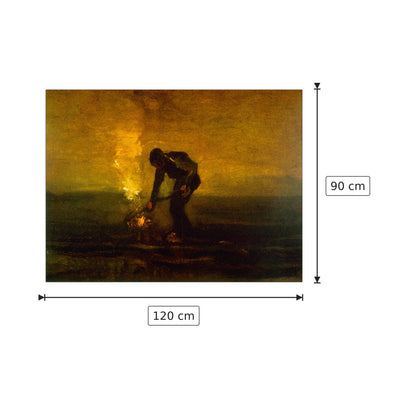Burning Weeds - Van Gogh Vincent - cm 120x90 - Pannello in MDF