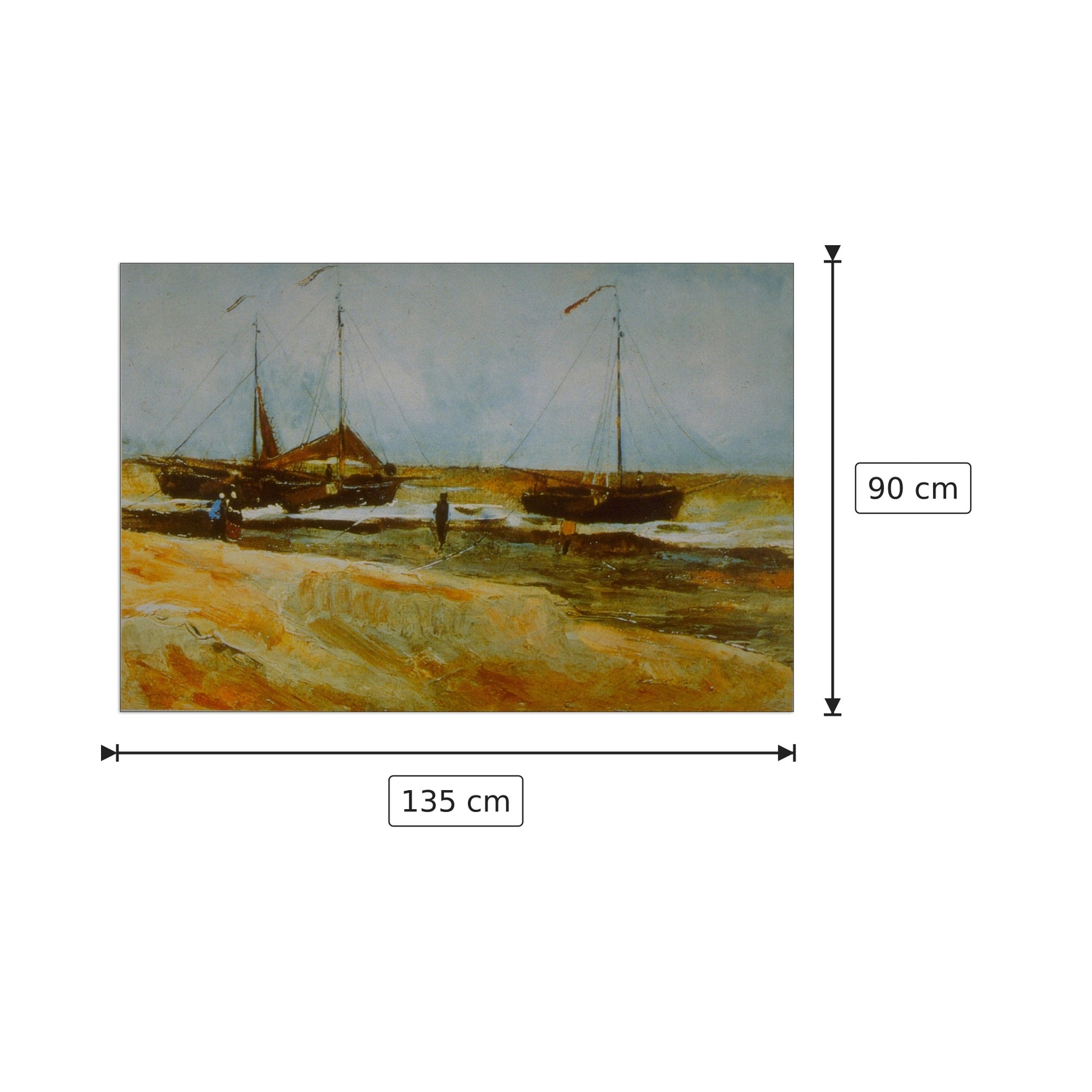 Calm Weather - Van Gogh Vincent - cm 135x90 - Pannello in MDF