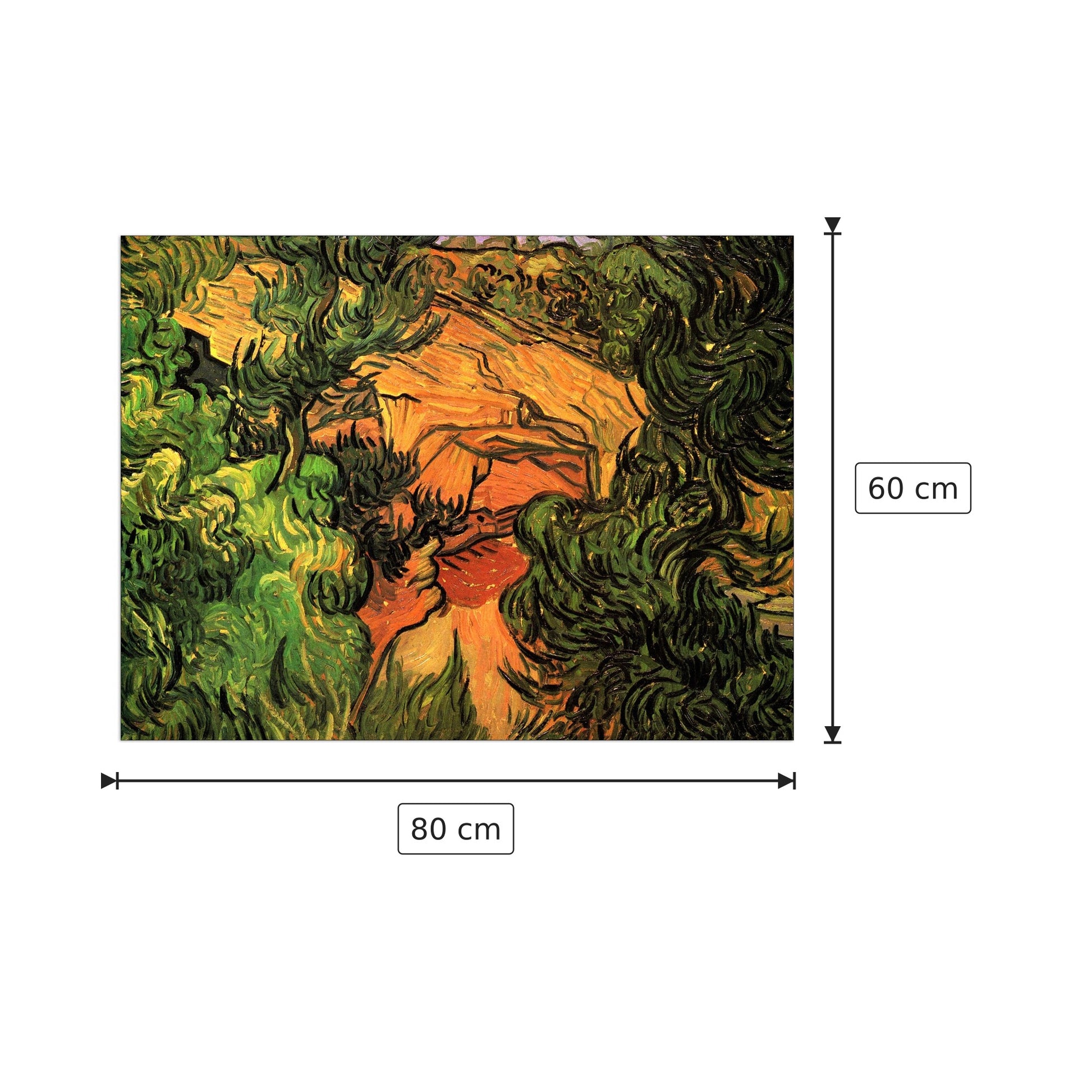 Entrance to a Quarry - Van Gogh Vincent - cm 80x60 - Pannello in MDF