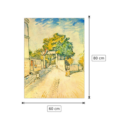 Entrance to the Moulin de la Galette - Van Gogh Vincent - cm 60x80 - Pannello in MDF