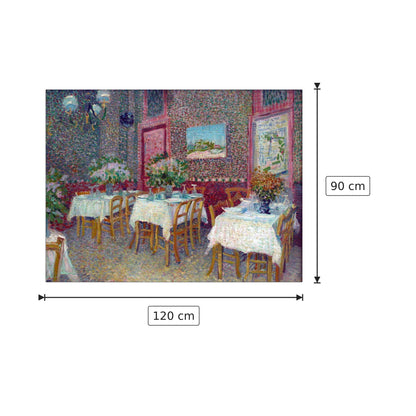 Interior of a Restaurant - Van Gogh Vincent - cm 120x90 - Pannello in MDF