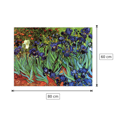 Irises - Van Gogh Vincent - cm 80x60 - Pannello in MDF