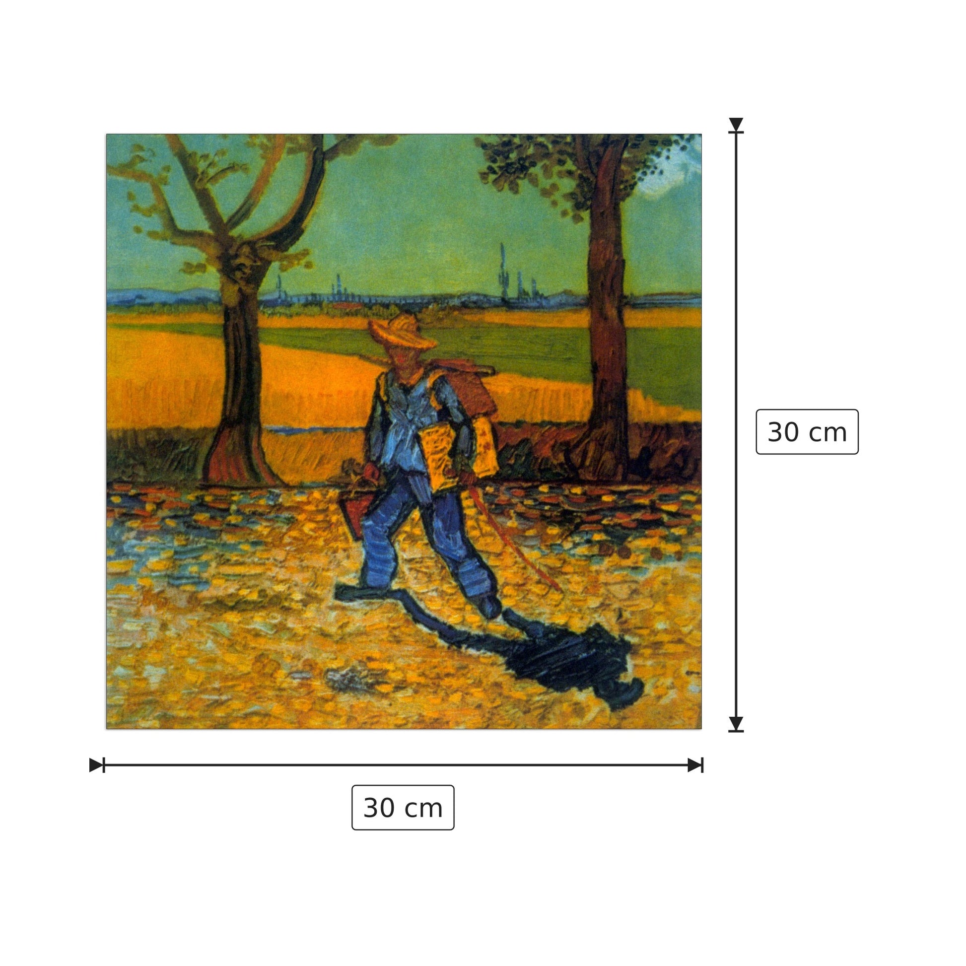 painter - Van Gogh Vincent - cm 30x30 - Pannello in MDF