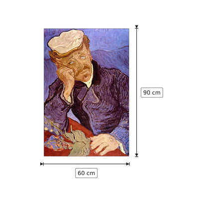 Portrait of Dr Gachet - Van Gogh Vincent - cm 60x90 - Pannello in MDF