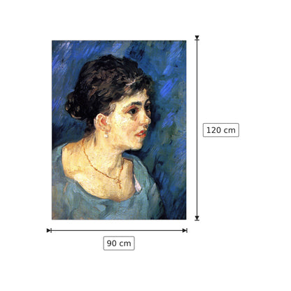 Portrait of Woman in Blue - Van Gogh Vincent - cm 90x120 - Pannello in MDF
