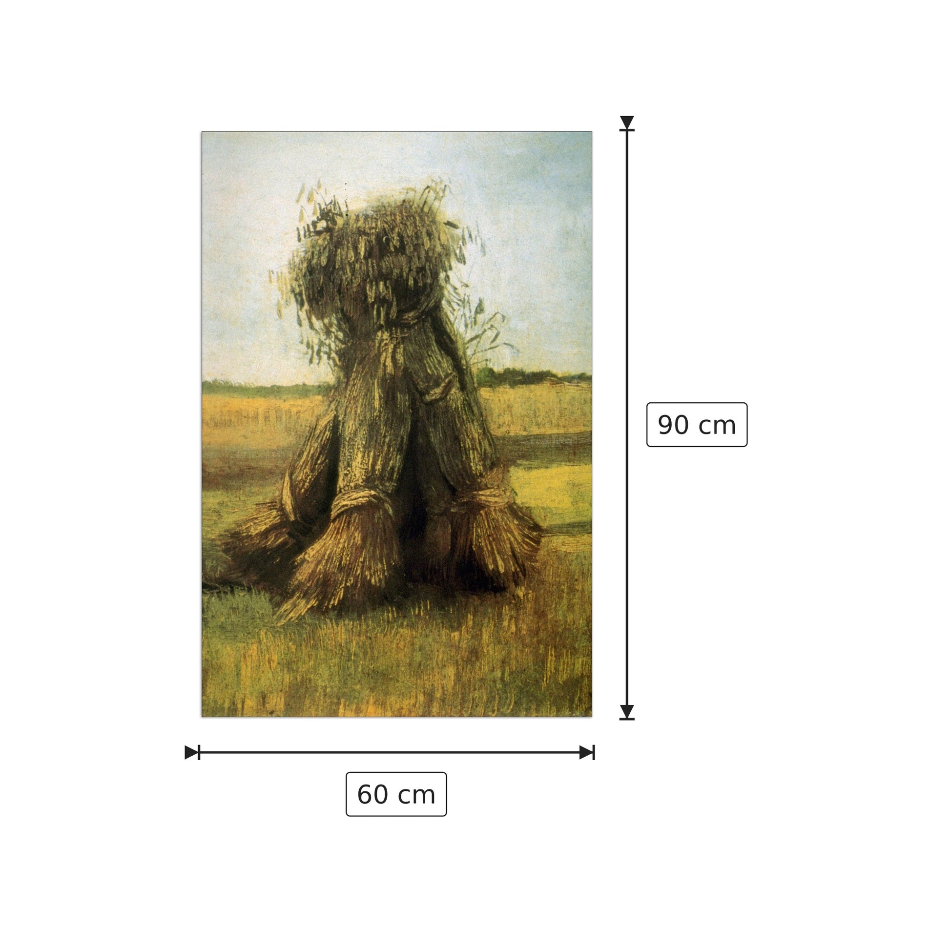 Sheaves II - Van Gogh Vincent - cm 60x90 - Pannello in MDF