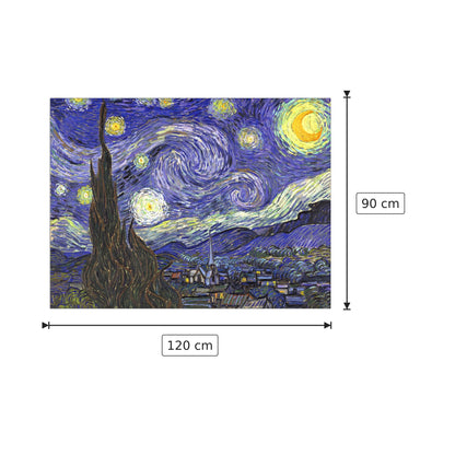 Starry Night - Van Gogh Vincent - cm 120x90 - Pannello in MDF