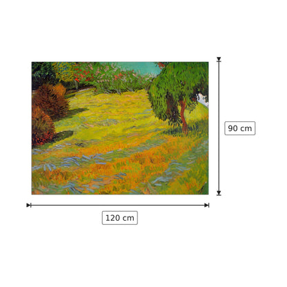 Sunny Lawn - Van Gogh Vincent - cm 120x90 - Pannello in MDF
