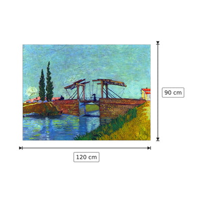 The Anglois Bridge at Arles (The drawbridge) - Van Gogh Vincent - cm 120x90 - Pannello in MDF