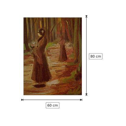 Two Women - Van Gogh Vincent - cm 60x80 - Pannello in MDF