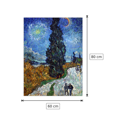 Country road in Provence - Van Gogh Vincent - cm 60x80 - Pannello in MDF